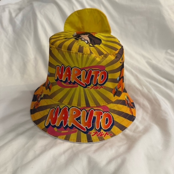 NWOT Rare Naruto Ultimate Ninja Bucket Hat with Stand Up Hair - Picture 6 of 6